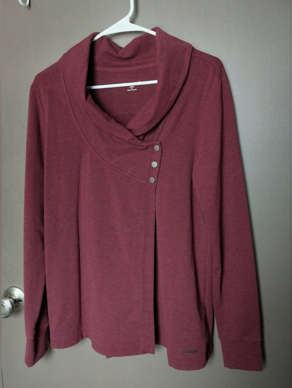 Danskin Maroon Cowl Neck Sweater